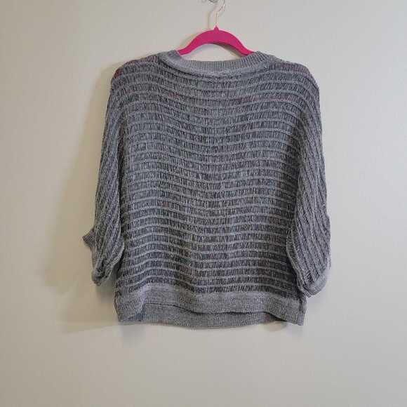 Young Fabulous and Broke Slouchy Open Knit Scoop Neck Dolman Top - Picture 2 of 7